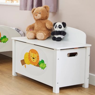 Liberty House Toys Kid’s Wooden Jungle Toy Box