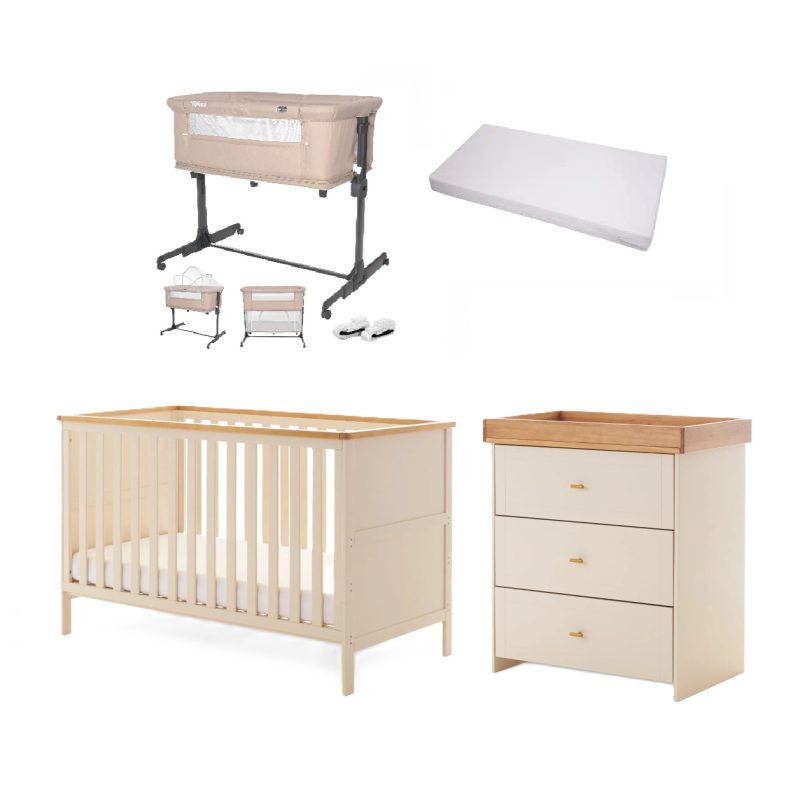 Obaby Evie 5 Piece Newborn Room Set Bundle - Cashmere