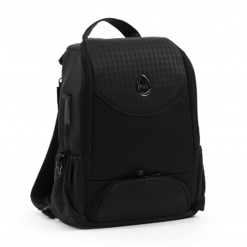 Egg 3 Toploader Backpack Houndstooth Black