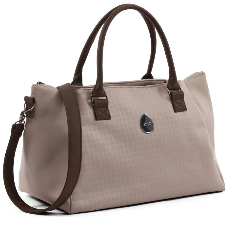 Egg 3 Overnight Bag Houndstooth Almond