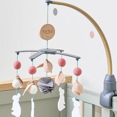 Tutti Bambini CoZee 2 in 1 Crib and Cot Mobile - Oak/Cocoon