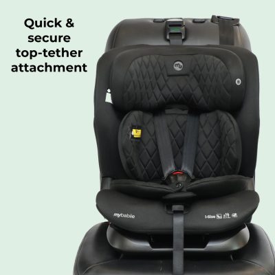 My Babiie MBCS123 i-Size Car Seat - Black Melange