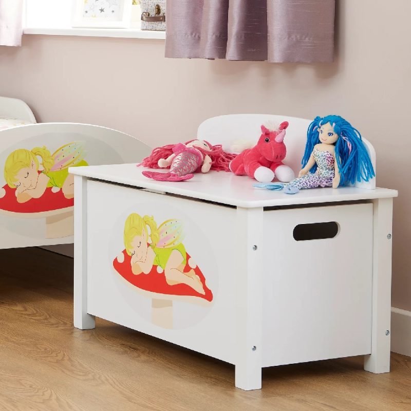 Liberty House Toys Kid’s Wooden Fairy Toy Box