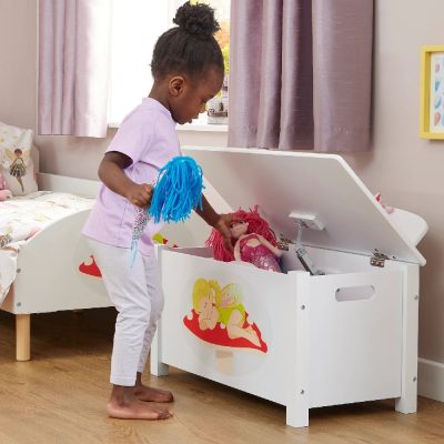 Liberty House Toys Kid’s Wooden Fairy Toy Box