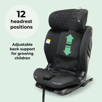 My Babiie MBCS123 i-Size Car Seat - Black Melange