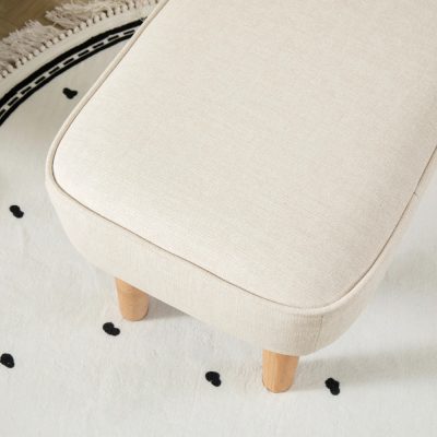 Babymore Ida Nursing Chair with Footstool – Ivory