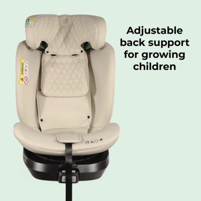 My Babiie i-Size (40-150cm) Spin Car Seat - Stone