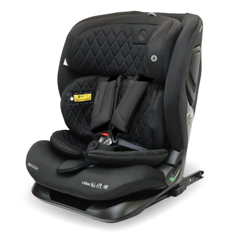 My Babiie MBCS123 i-Size Car Seat - Black Melange