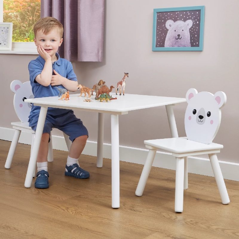 Liberty House Toys Kids Bear Table and Two Chairs Set