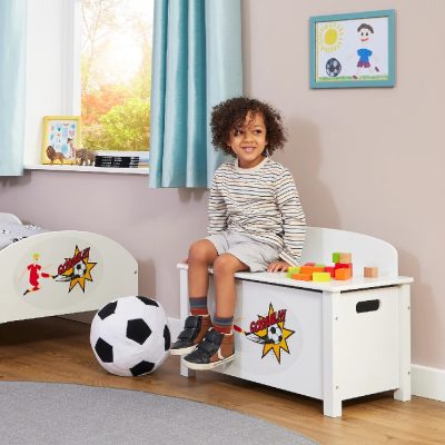 Liberty House Toys Kid’s Wooden Football Toy Box