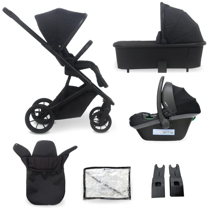 My Babiie MB500 3-in-1 Travel System - Obsidian Black