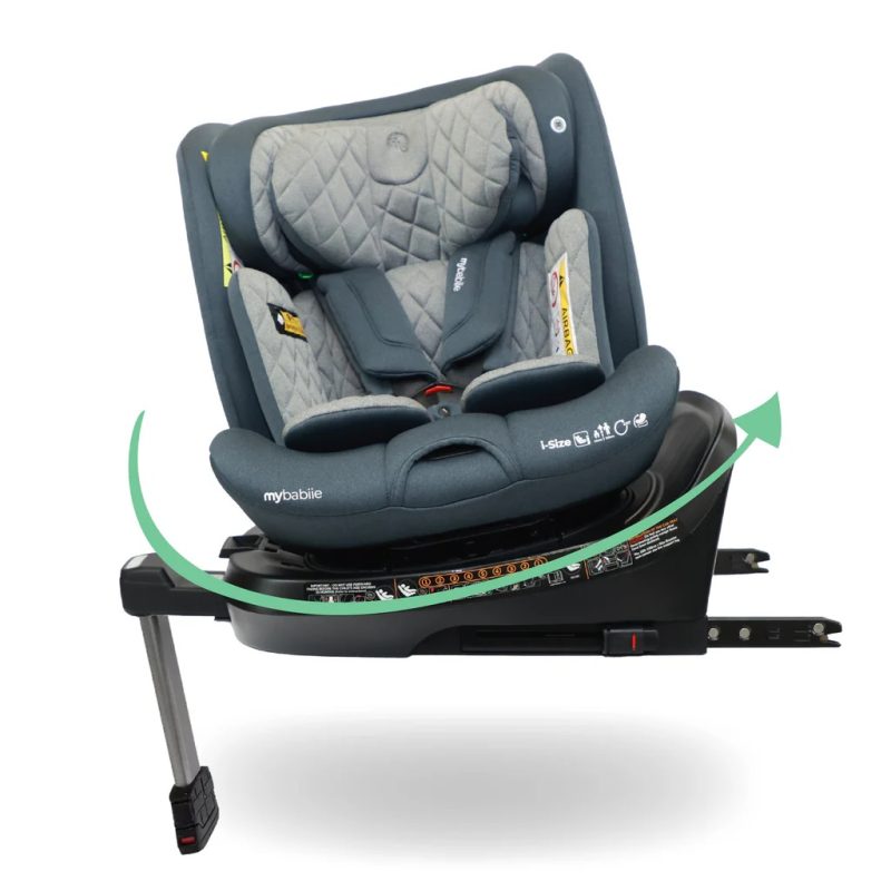 My Babiie i-Size (40-150cm) Spin Car Seat - Slate Blue