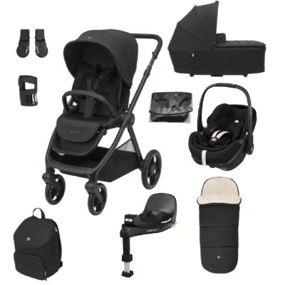 Maxi-Cosi Oxford Pebble 360 Pro 2 Bundle - Twillic Black