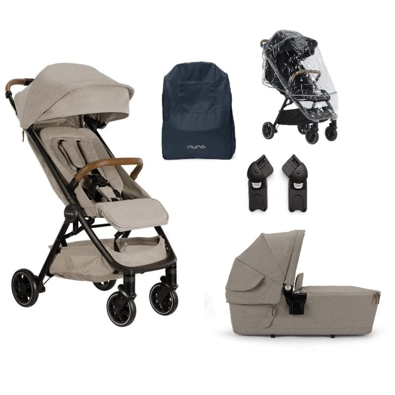 Nuna TRVL Stroller and Carrycot Bundle Hazelwood