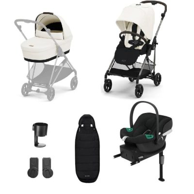 Cybex Melio Travel System Canvas White