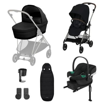 Cybex Melio Travel System Moon Black