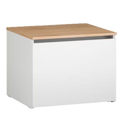 Little Acorns Toy Box - White/Oak