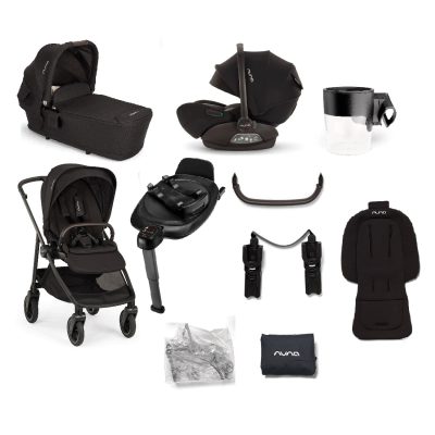 Nuna Swiv Stroller Bundle Caviar