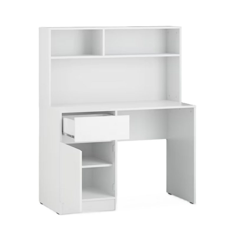 Little Acorns Desk with Hutch - White