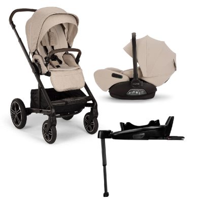 Nuna Mixx Next Car Seat Bundle Biscotti