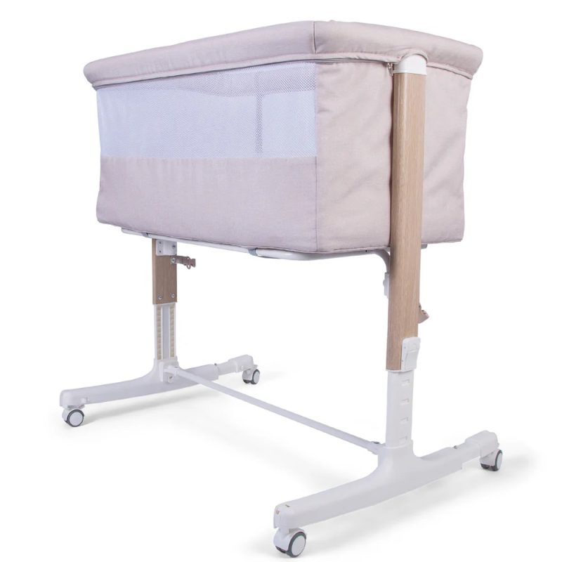 Red Kite Rockabye Bedside Crib Oatmeal