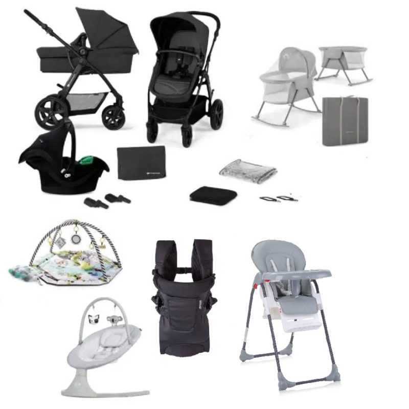 Complete 9 Piece Newborn Bundle - Black 2