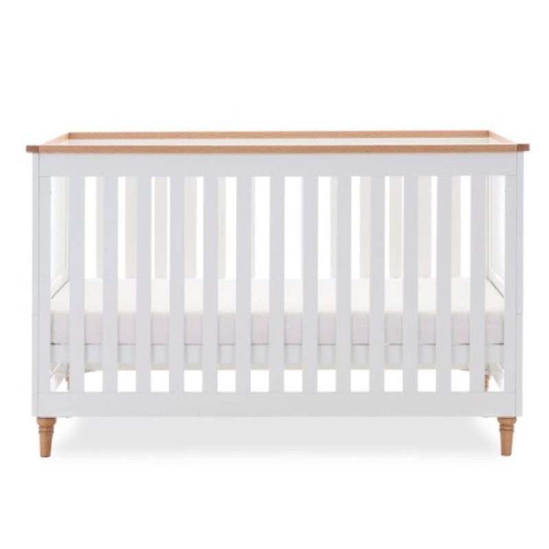 Orla Cot Bed - White with Oak