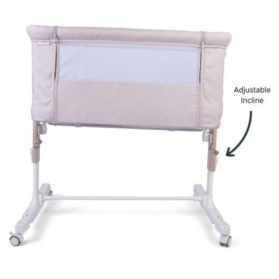 Red Kite Rockabye Bedside Crib Oatmeal