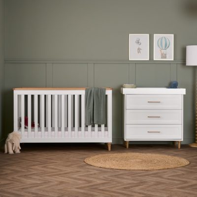 Obaby Orla 2 Piece Room Set - White with Oak