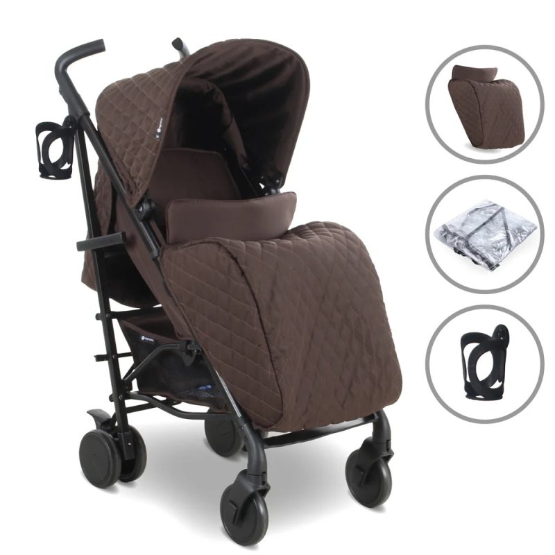 My Babiie Plus Stroller Quilted Chocolate