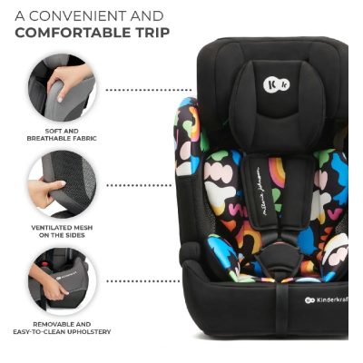 Kinderkraft Comfort Up i-Size Car Seat - Happy-Shapes