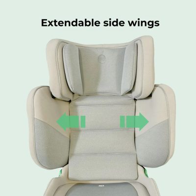 My Babiie i-Size (100-150cm) Compact High Back Booster Car Seat - Stone