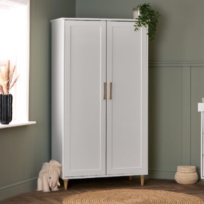 Obaby Orla Wardrobe - White with Oak