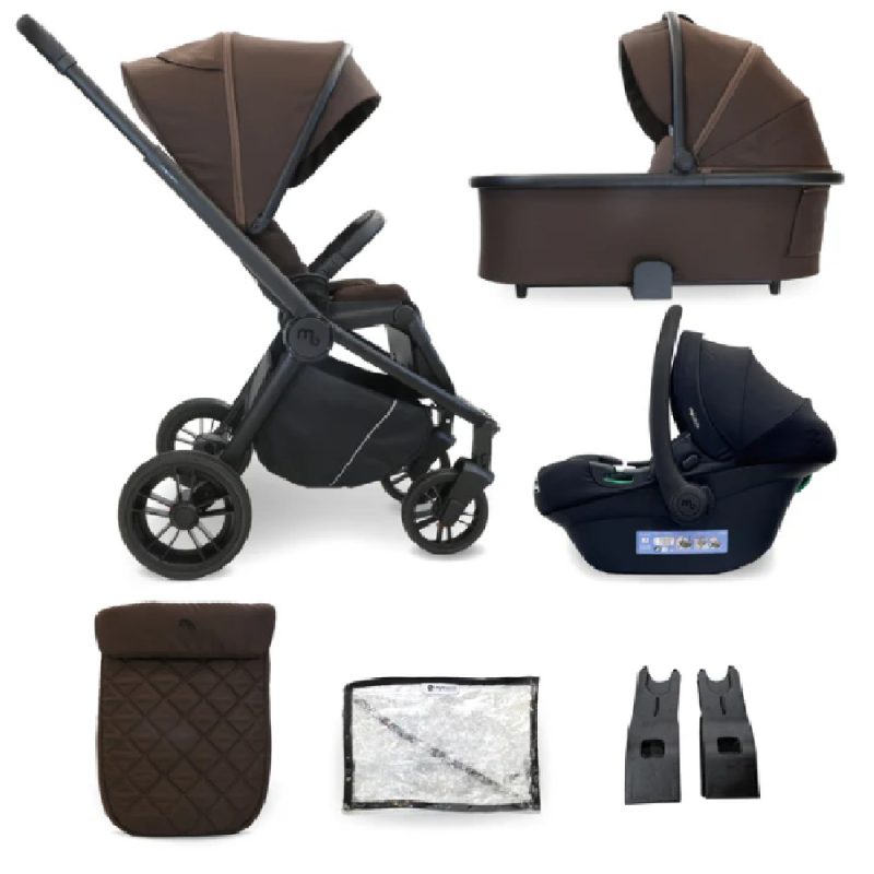 My Babiie 3-in-1 Travel System with i-Size Car Seat - Chocolate