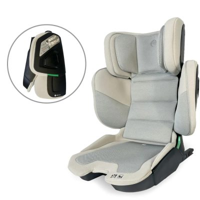 My Babiie i-Size (100-150cm) Compact High Back Booster Car Seat - Stone