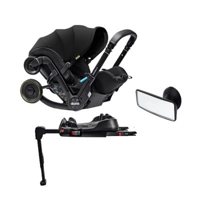 Doona X infant Car Seat/Stroller/Mirror and Isofix Base - Nitro Black